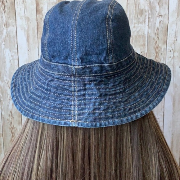 Denim J Crew circle brim hat - Picture 6 of 7
